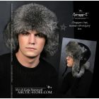 Trapper hat, Silver Grey Fox
